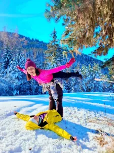 йога на снега